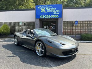 Ferrari 488 Windshield Replacement. Auto glass repair.